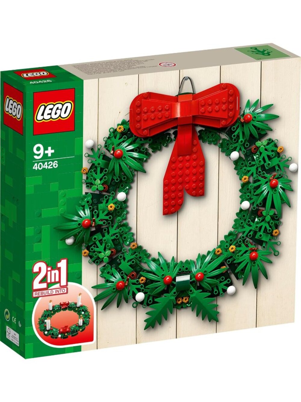 LEGO Seasonal: Christmas Wreath 2-in-1 (40426)